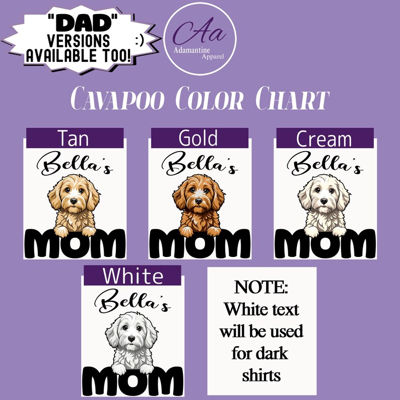 Cavapoo Mom or Dad Sweatshirt, Unisex – Custom Christmas Gift for Dog ...