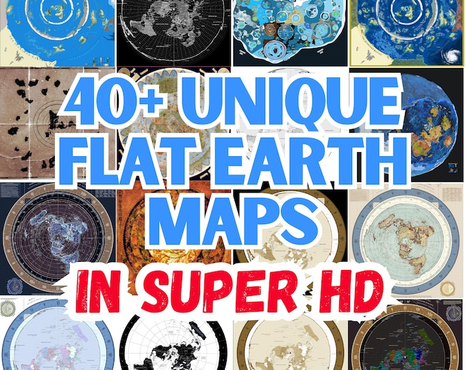 Outside Earth Map V3.0 the World Beyond the Ice Wall Hi-res Digital Download Flat Earth ...