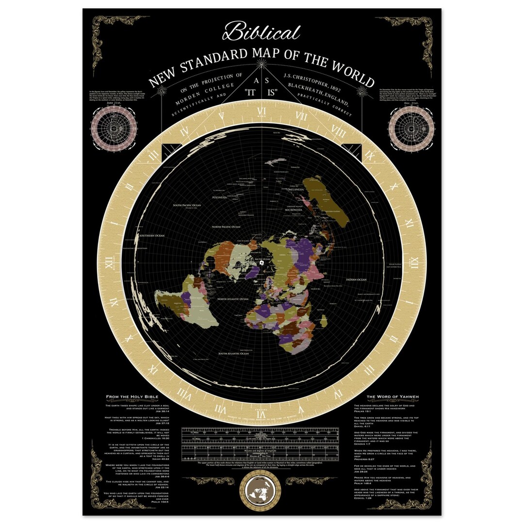 Biblical Flat Earth Map 2026 Gleason S Map 3 0 2026 Political Il 5jhg 