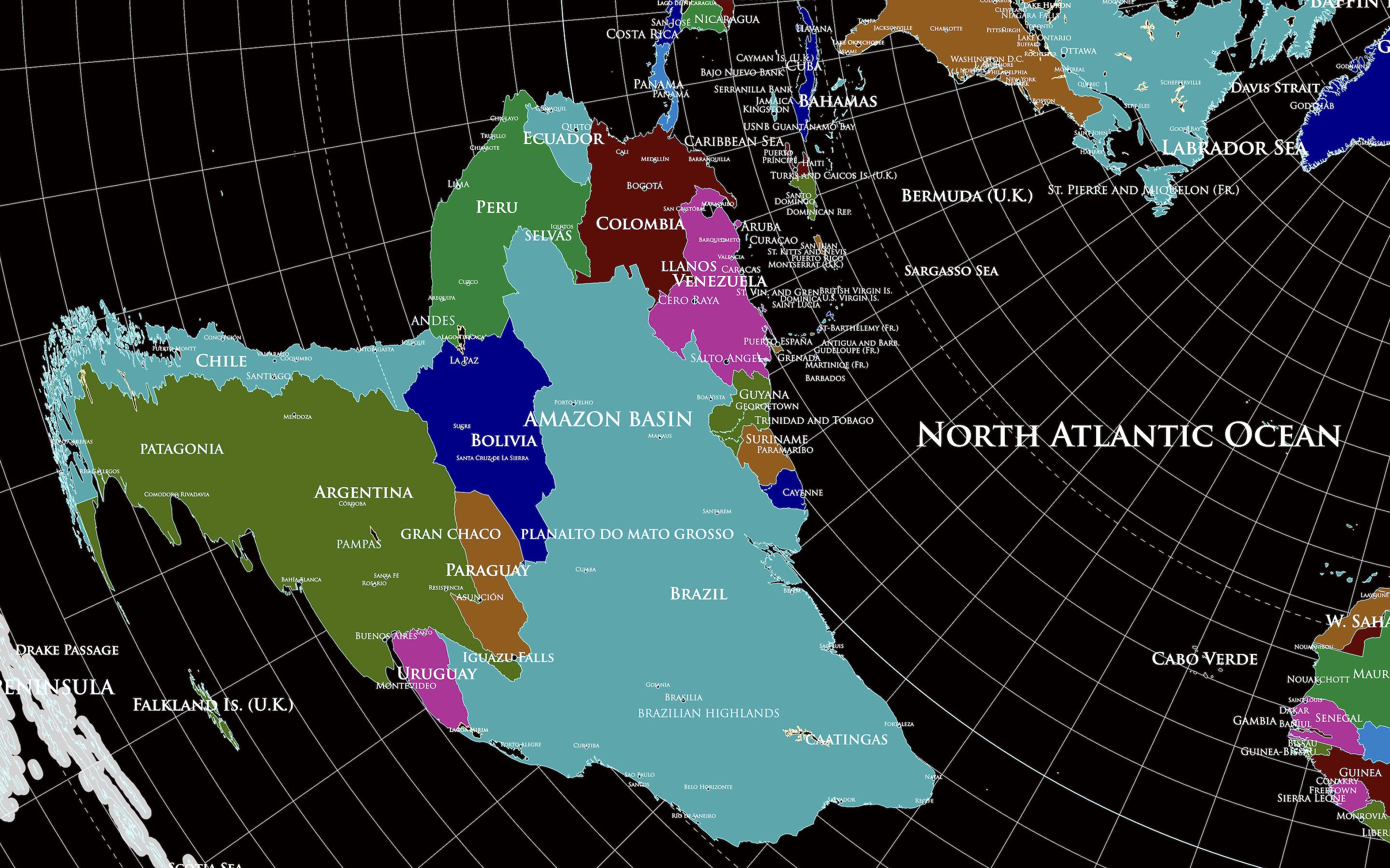 Gleason S Map 3 0 Flat Earth Map With 2026 Countries Borders Neon Il Tpm8 