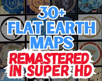Plus de 30 cartes HD ALL Flat Earth disponibles chaque mois GRATUITEMENT | Au-delà du mur de glace | de Gleason | Urbano Monte | Terra Infinite | Lune plasma