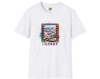 Itadakimasu Sushi Tee Shirt Unisex Japanese-Inspired Graphic Tee