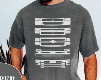 Vintage Chevrolet Silverado Evolution T-Shirt: Chevy Truck Tee