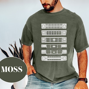 ヴィンテージ トヨタ タコマ グリル エボリューション Tシャツ：4x4