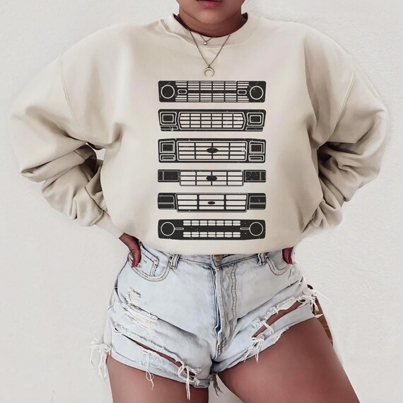 Vintage Ford Bronco Grille Evolution Sweatshirt, Off-roading