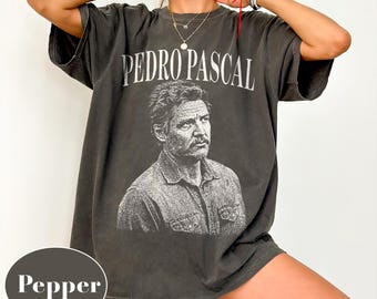 Vintage Pedro Pascal Comfort Colors Shirt: 90s Retro Actor Tee