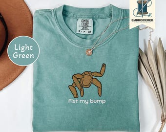 Fist my bump Rocky Grace Rocky Save Stars Embroidery Shirt, Project Hail Mary, Rocky Alien Friendship Tee, Book Lover Style Comfort Colors®