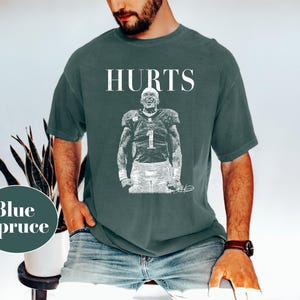 Jalen Hurts Vintage Graphic Tee - Philadelphia Eagles Football Gift