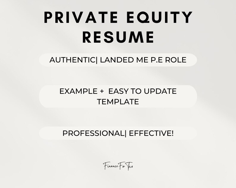 Private Equity Resume Template - Il 794xN.4545677619 394h 