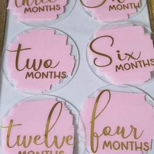 Baby monthly milestone acrylic cards