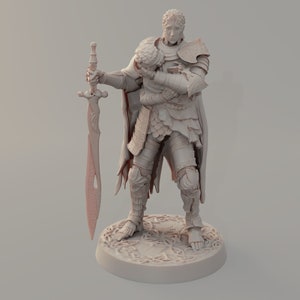 Twin Knight! Realsteone Miniatures! D&D Dungeons and Dragons! Tabletop Minis! Resin Miniature! Wargames!
