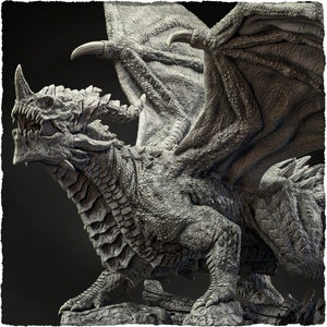 Tank Dragon! Evox Arts! Huge! Bust! Miniature! Dragons of the World! BBEG! Monster Model! Pathfinder! RPG! Unique Dragons! World Ender!