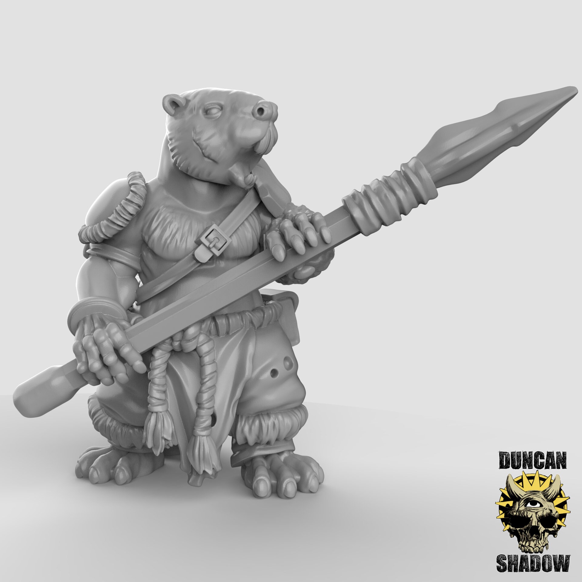 Beaver Barbarians With Spears! Defenders of the Forrest! Beaver Person ...