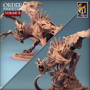 Undead Dragon Legendary! Rescale Miniatures! Order Immortalis! Fantasy! DnD! RPG Tabletop! Gaming Miniature! 32mm Scale! BBEG!