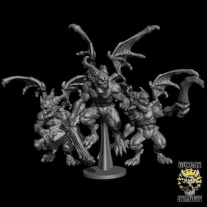 Imps with Swords! Resin Miniature NPC! D&D Dungeons and Dragons! TTRPG! Resin Miniature! 3D printed!