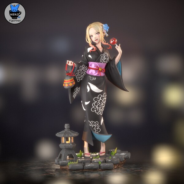 Marin! My Dress Up Darling Inspired Beautiful 12K! Huge! Beautiful Statue! Model Kit! Neko Figurines! ABS Like Resin! Anime Statue!