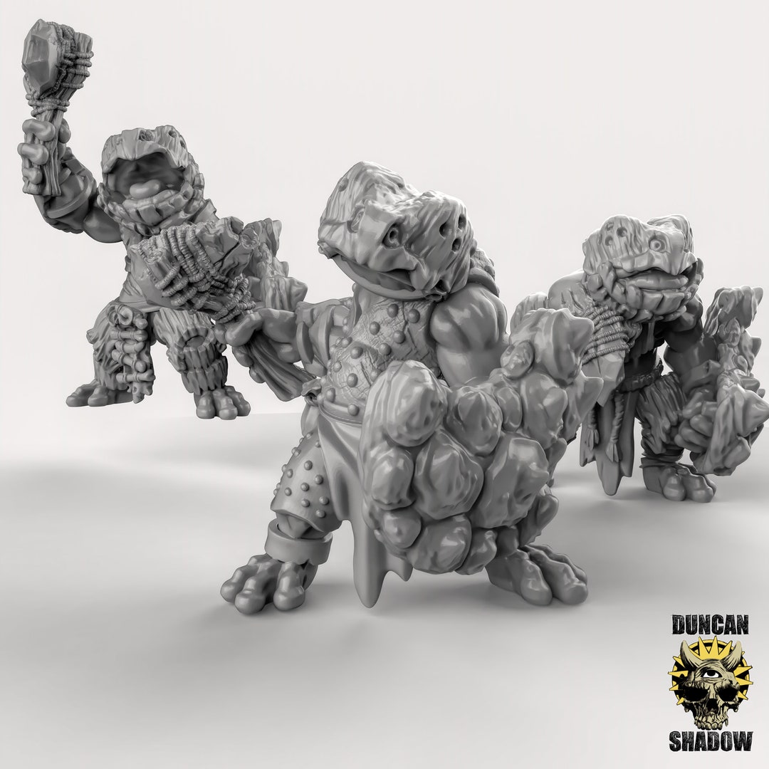 Heavy Armor Frog With Axes! Defenders of the Forrest! Beaver Person ...