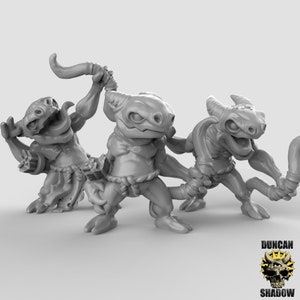 Kobold Archers Bowmen Bows! Resin Miniature! DnD 5E Miniatures! Dungeons & Dragons Miniatures! Pathfinder Minis! RPG! Tabletop Miniatures!