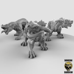 Kobold dogs! Resin Miniatures! DnD Miniatures! Dungeons & Dragons Miniatures! Pathfinder Miniatures! Tabletop RPG Minis!