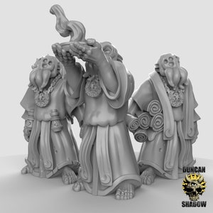 Cultists Alchemists! Ritual! Cthulhu! Mindflayer! Resin Miniature! DnD! Dungeons and Dragons! 5E! Pathfinder! 3D!