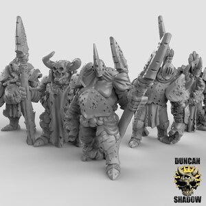 Plague Knights Set 2! Resin Miniature NPC! D&D Dungeons and Dragons! Tabletop Minis! Resin Miniature! 3D printed!