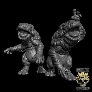 Gulpers! Giant Salamanders! Resin Miniature! D&D Dungeons and Dragons! Tabletop Minis! Resin Miniature! 3D printed!