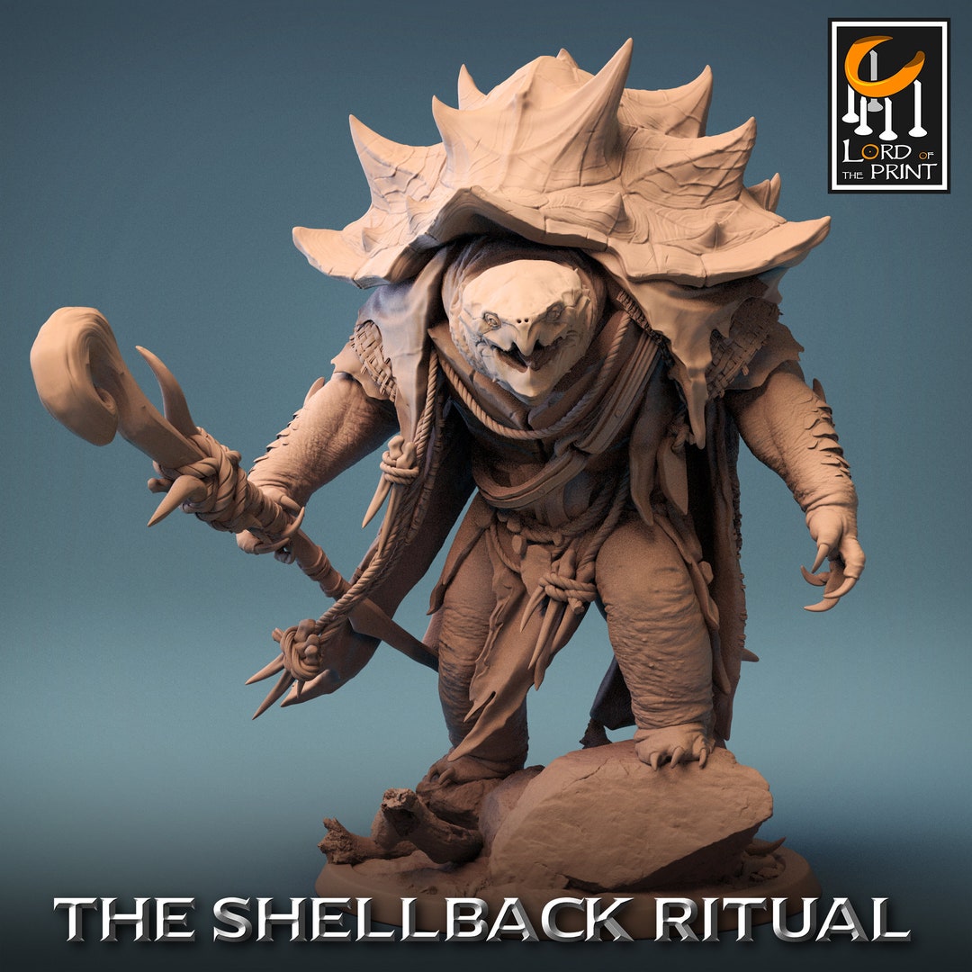 Shellspike Turtle! the Shellback Ritual! Tortle! Rescale Miniatures! 2 ...