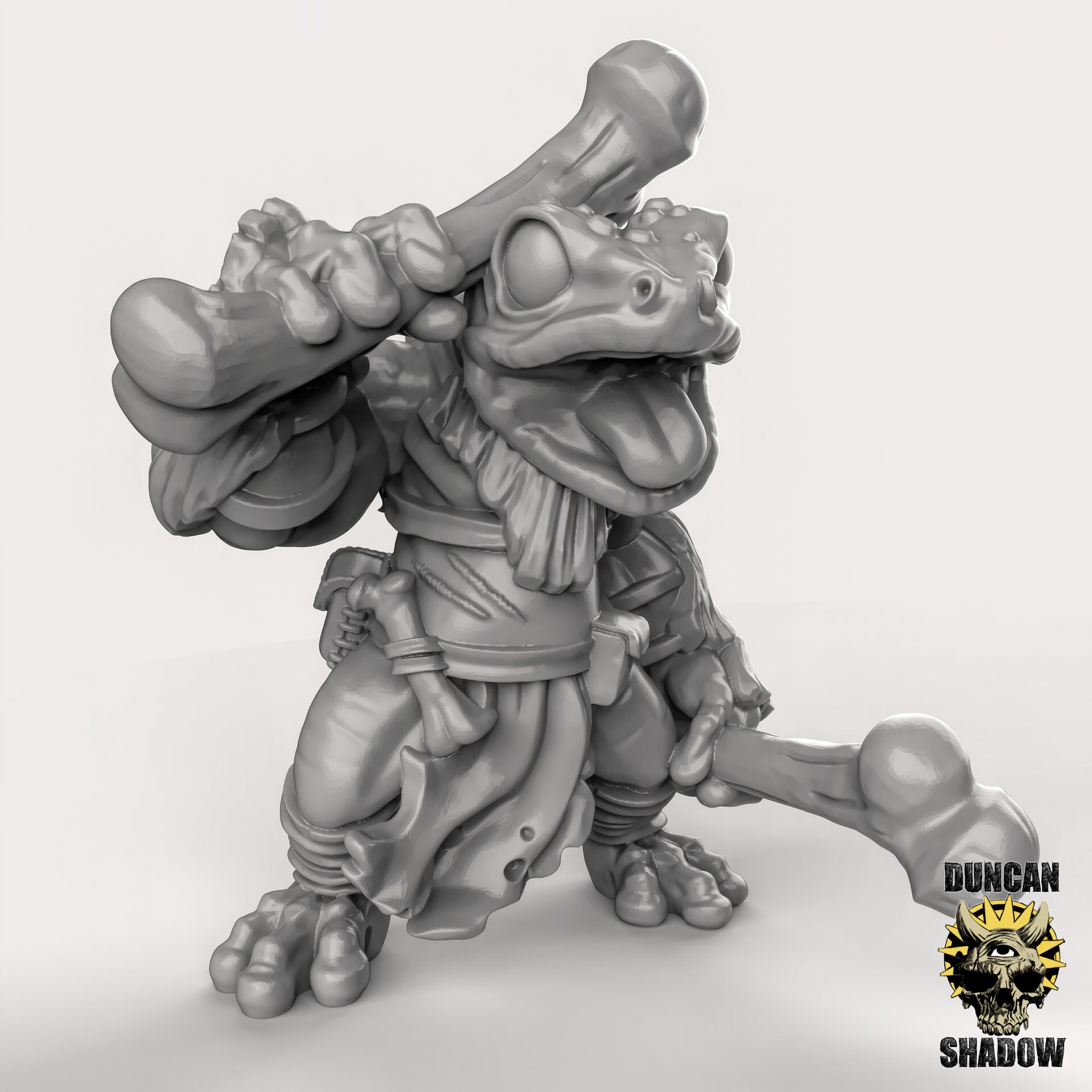 Frog Folk With Bones! Defenders of the Forrest! Beaver Person! Resin ...