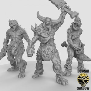 Plague Demons with Sword! Resin Miniature NPC! D&D Dungeons and Dragons! Tabletop Minis! Resin Miniature! 3D printed!