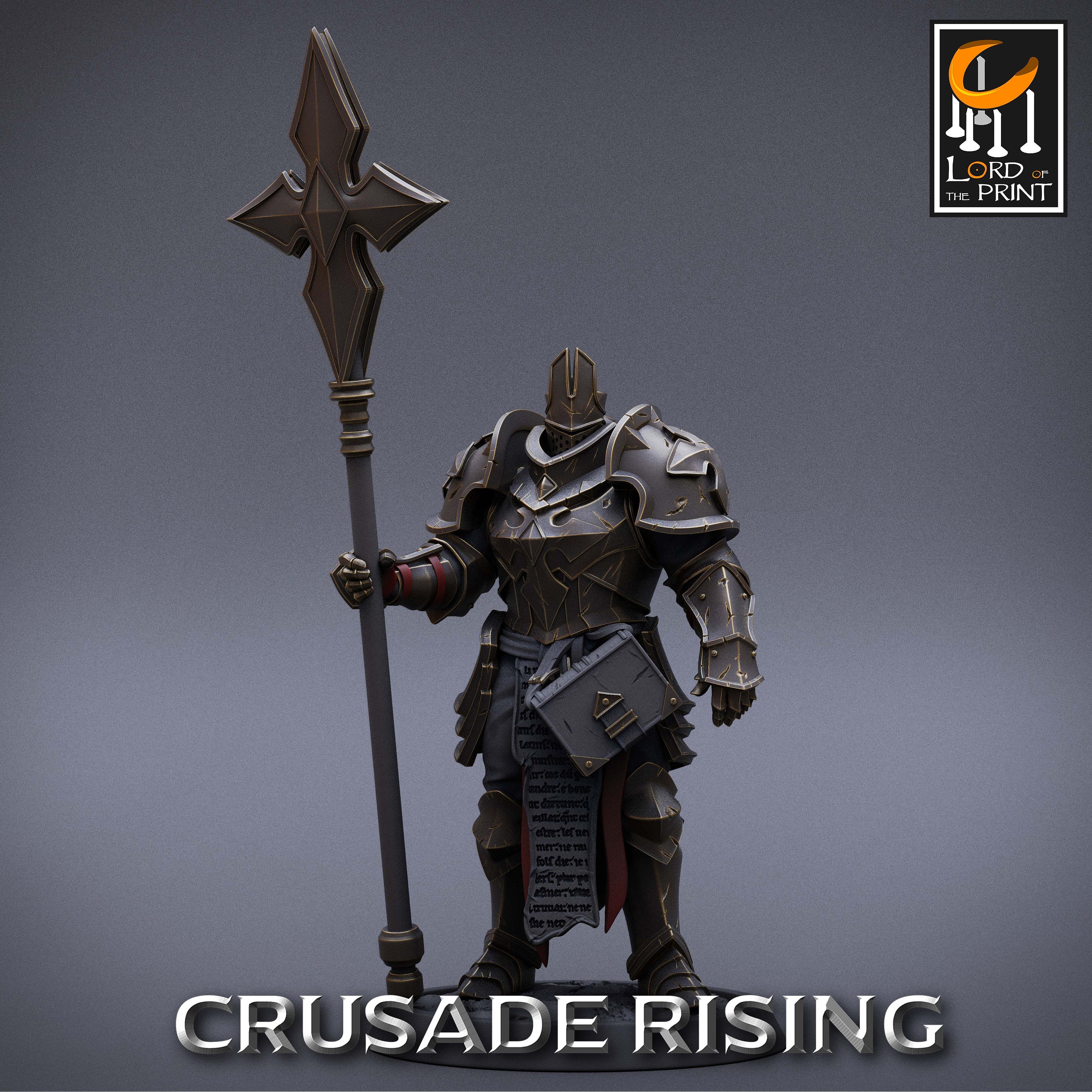 Templar Scepter! Crusade Rising! Rescale Miniatures! 1 Inch Base! 32mm ...