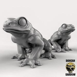 Giant Frogs! Defenders of the Forrest! Resin Miniature! DnD! Dungeons & Dragons! Pathfinder! RPG! Wargames!