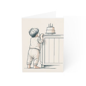 inspirado por meu doce filho, cartão de aniversário | Presente