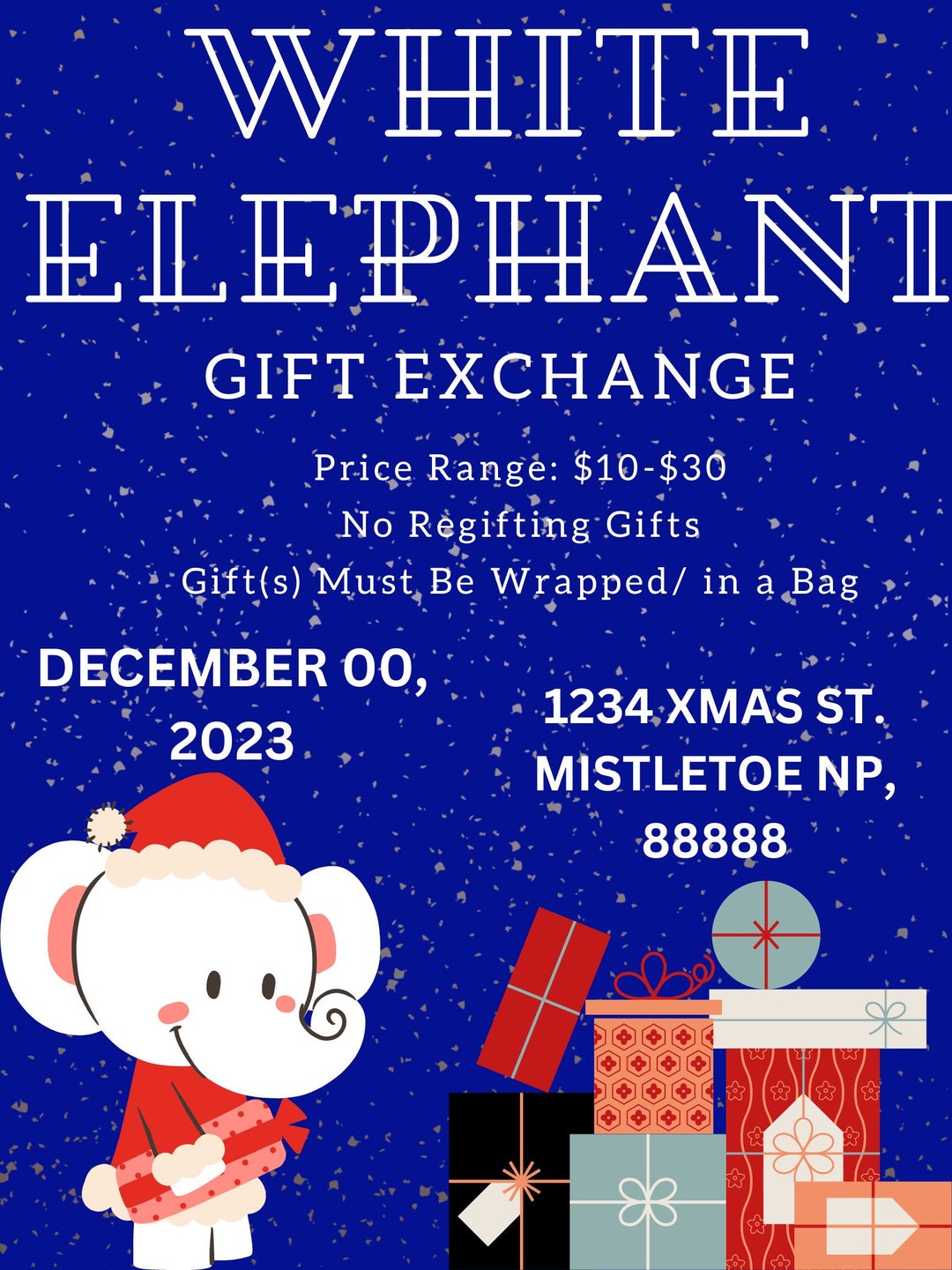 White Elephant Etsy