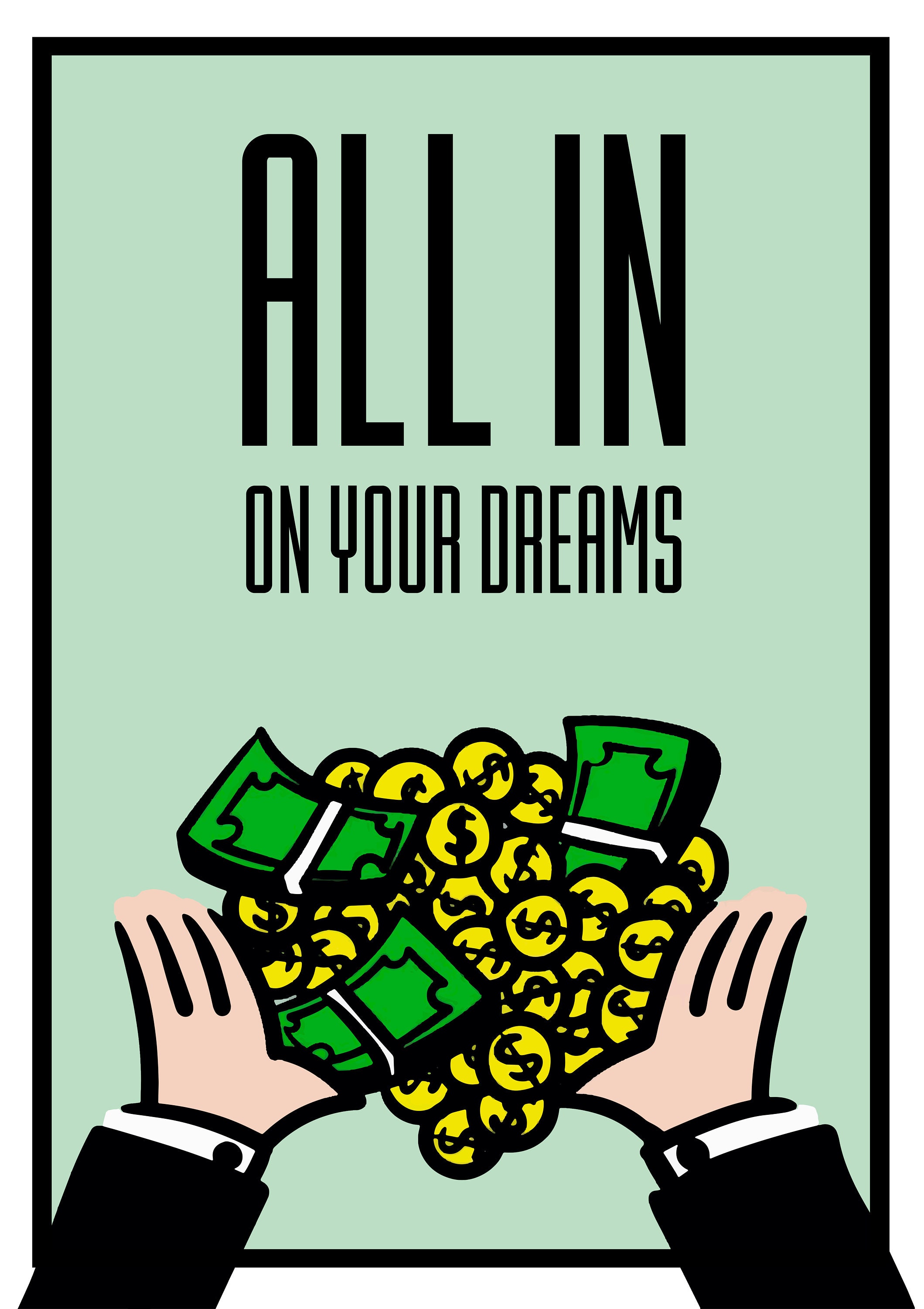 Monopoly Motivational Poster Wall Art Home Decor Poster Print Etsy