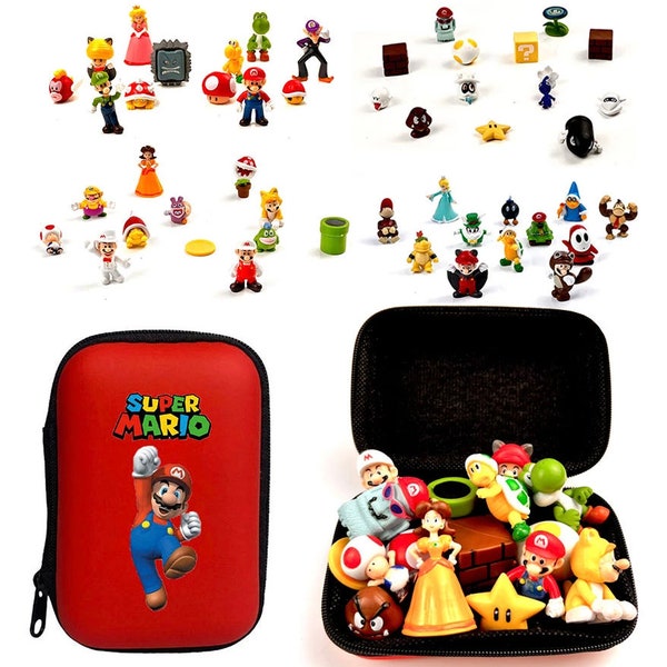 Super Mario Bros Action Figures with Pouch