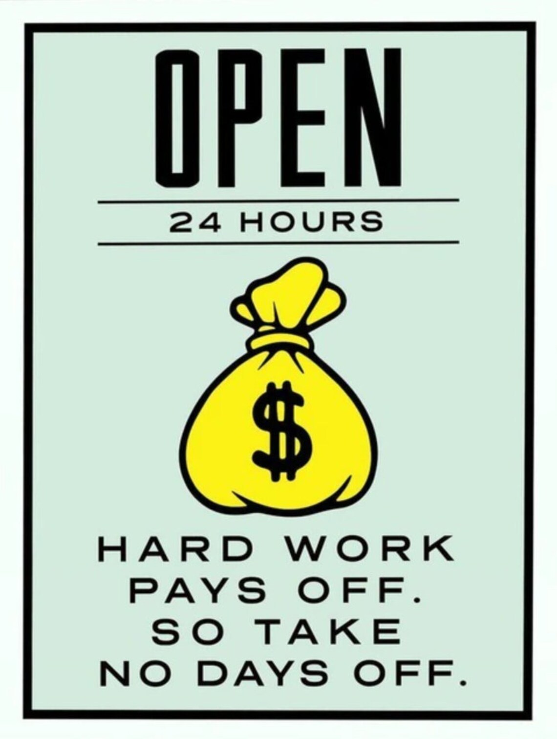 Monopoly Motivational Poster Wall Art Home Decor Poster Print Etsy