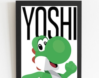 ヨッシーの日本版ポスター：スーパーマリオブラザーズ ゲームルーム