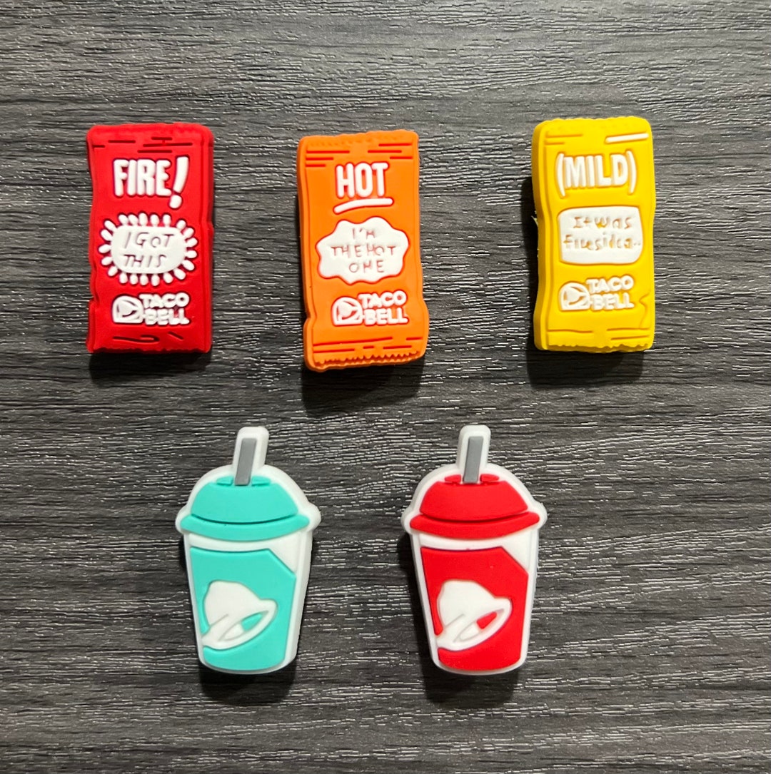 Taco Bell Sauce Drink 5charm Croc JIBBITZ Croc Shoe Charm Lot Etsy