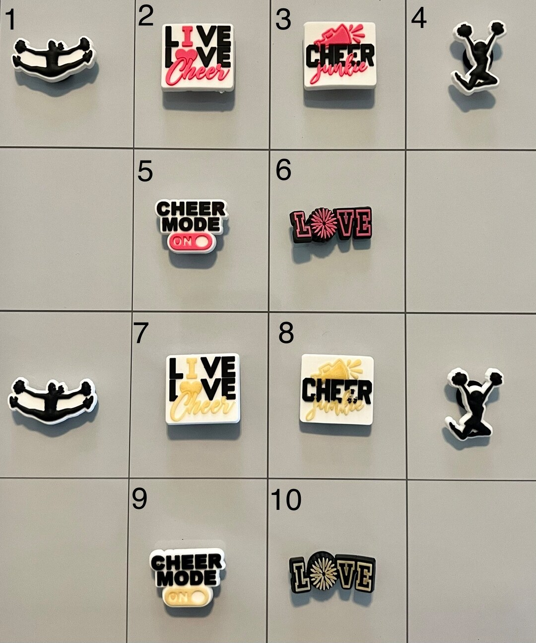 Cheer Cheerleading Cheerleader Croc JIBBITZ Croc Shoe Charms Etsy