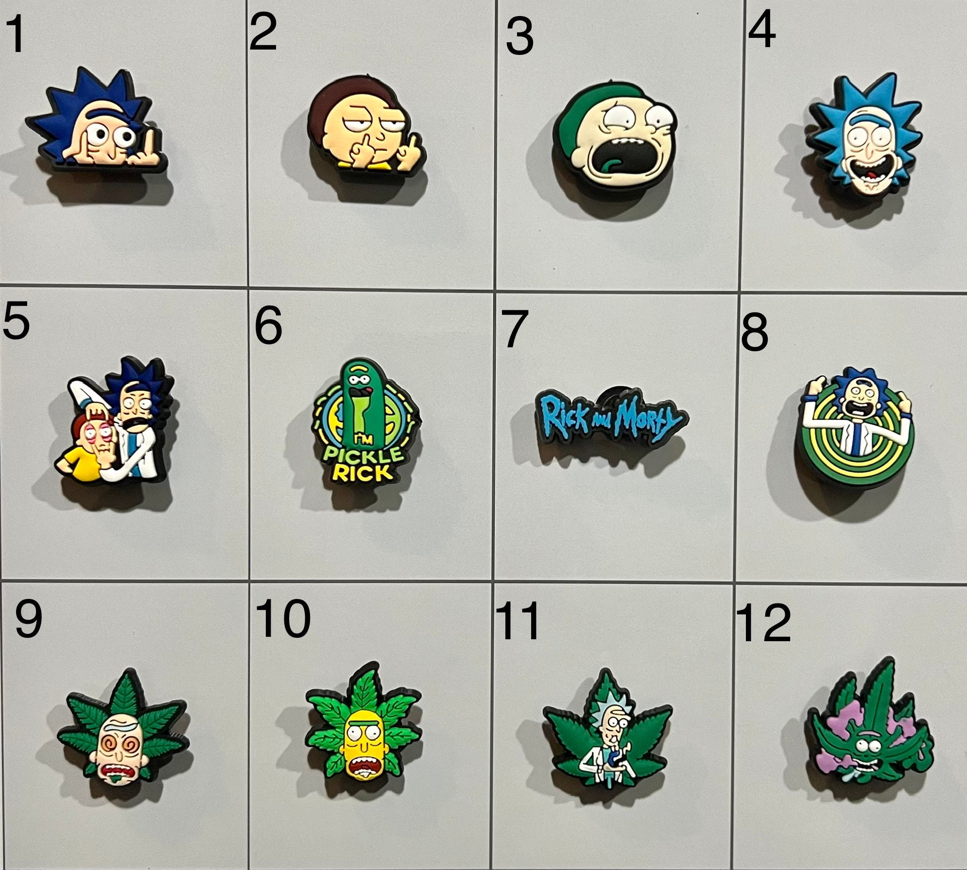 Rick and Morty Croc JIBBITZ Croc Shoe Charms Etsy