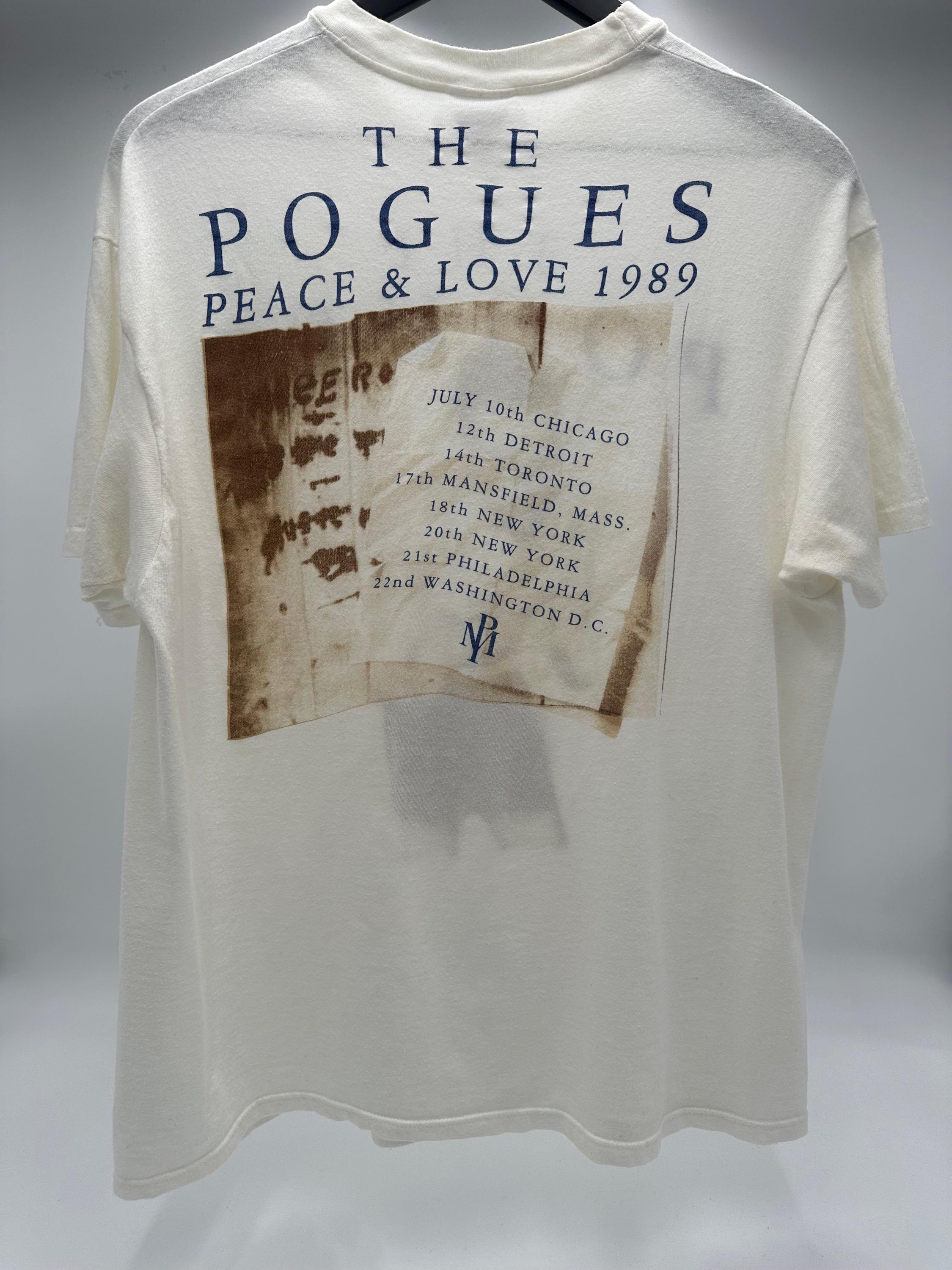 T-shirt The Pogues Tour - Fan Gift - Unisexe Noir - Coton Épais - Personnalisable - Neuf Avec étiquettes