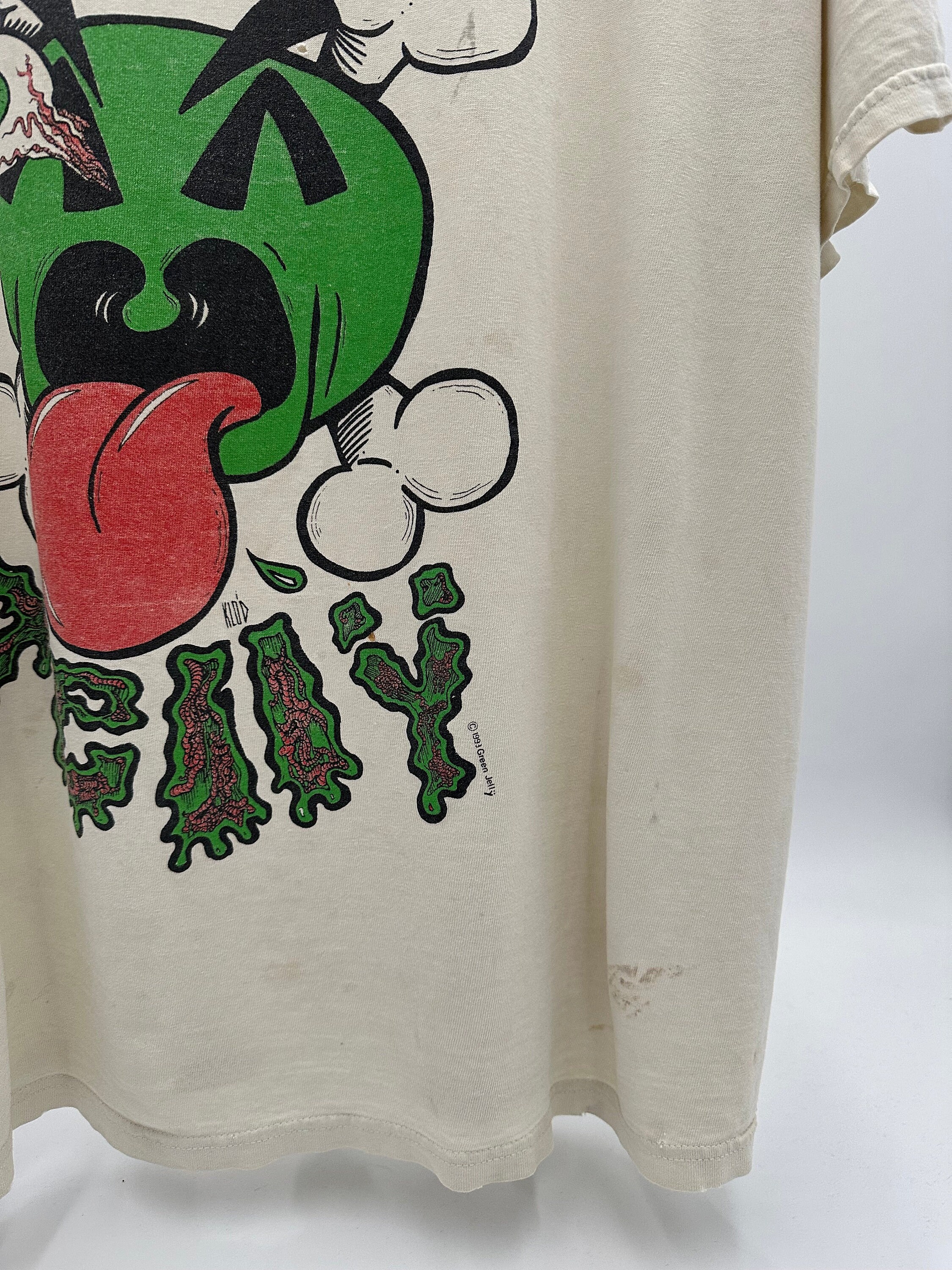 ヴィンテージ 90s 1993年 USA製 GREEN JELLY Tシャツ 90年代 90s アメリカ製 グリーン・ジェリー 黒 ブラック 長袖