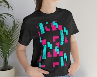 Tetris brillante, retro - Unisex Jersey Short Sleeve Tee