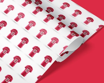 Personalised Liverpool FC Gift Wrapping, Birthday wrapping, Happy Birthday gift wrap, Present wrapping, Football wrapping paper