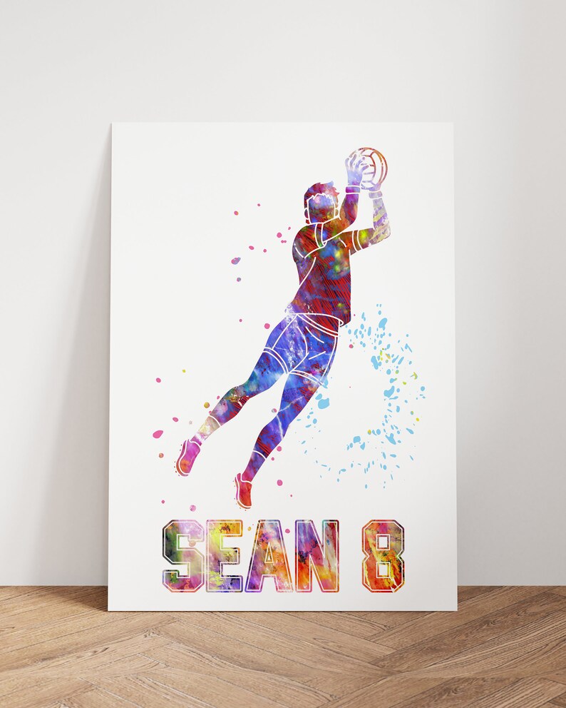 GAELIC FOOTBALLER Personalised Print, Wall Art Print, Gaelic Football