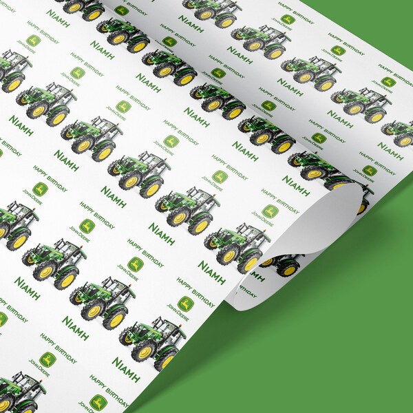 John Deere Birthday Paper Etsy