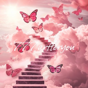 pink heaven, pink sky, heaven stairway, heaven gates, rip png, in loving memory, pink background, memorial background, heaven background