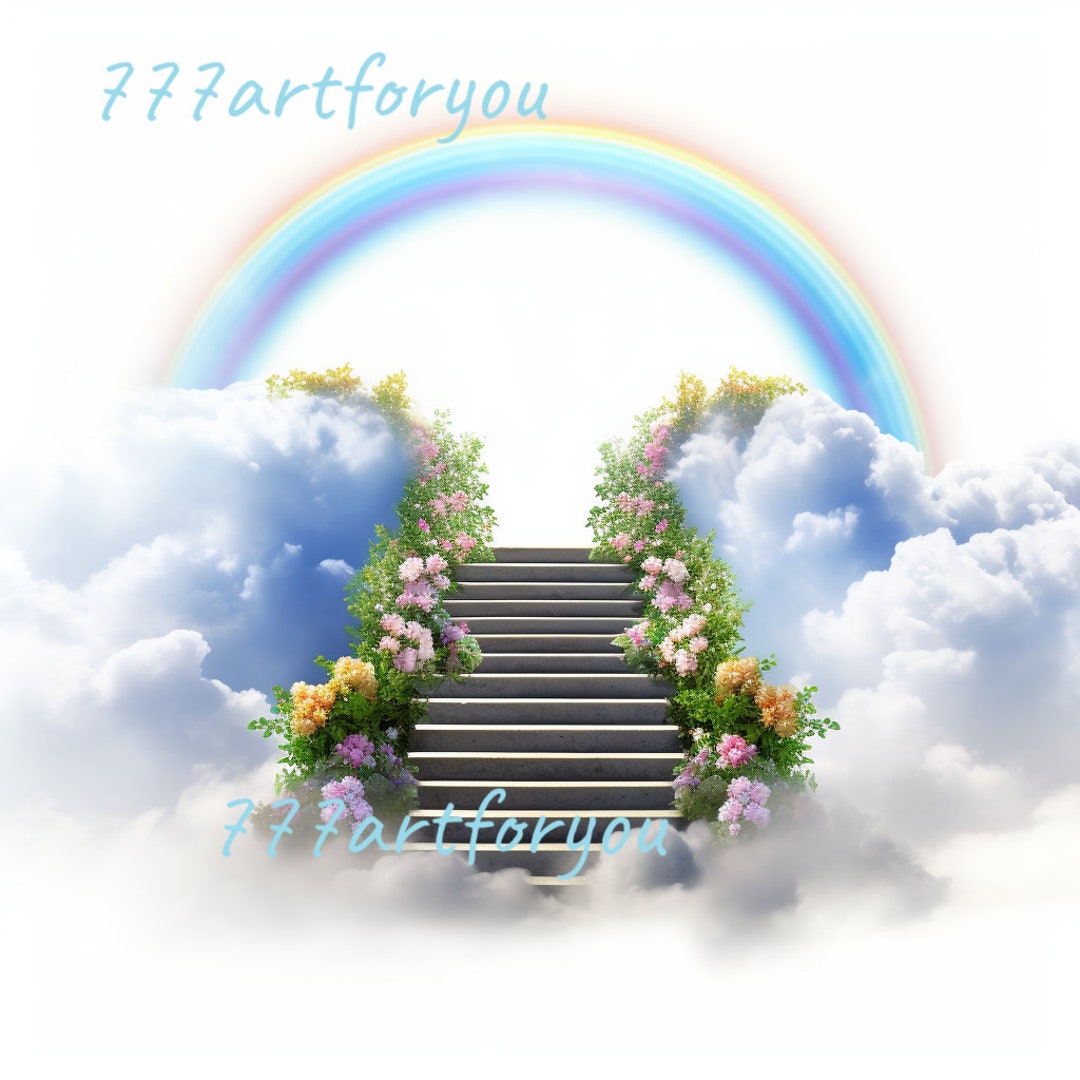 Rainbow Bridge Pet Memorial Digital Download, Pet Memorial of Heaven