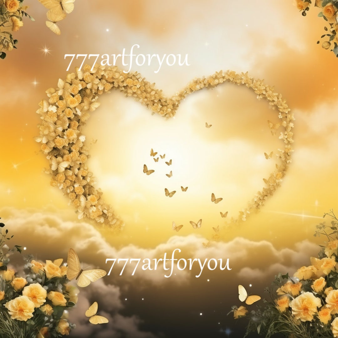 GOLDEN in Loving Memory PNG, Gold Heavens Gate, Memorial Background ...