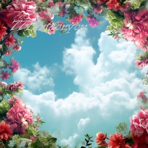 Memorial Background PNG | Add Picture and Words |Your Wings Were Ready But My Heart Was Not |Angel Wings | In Loving Memory | Digital File